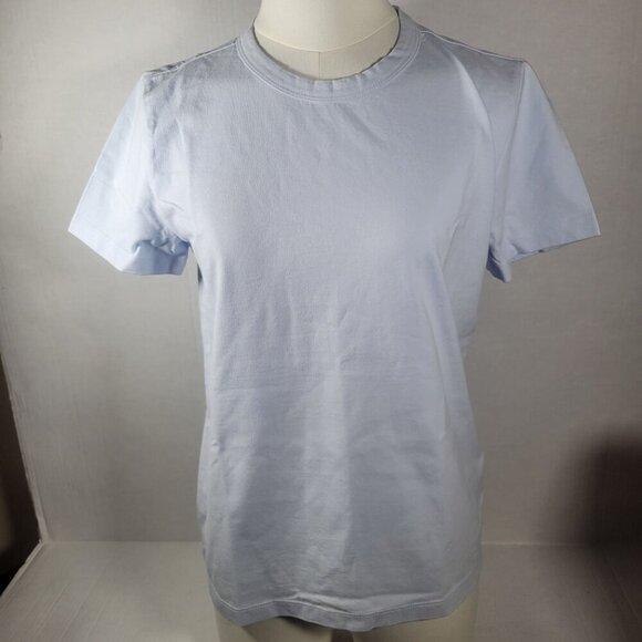 Madewell Blue Cotton Perfect Crewneck Casual Everyday Comfortable Tee Size XS - Picture 1 of 11